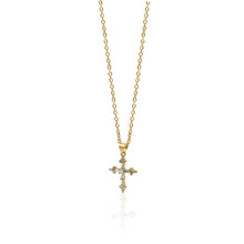 Load image into Gallery viewer, Crystal Cross Necklace