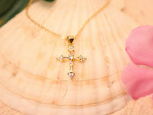 Load image into Gallery viewer, Crystal Cross Necklace