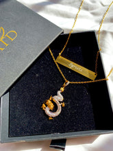 Load image into Gallery viewer, Custom Engraved Necklace + Iced Dragon