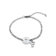 Load image into Gallery viewer, Initial Cross Bracelet
