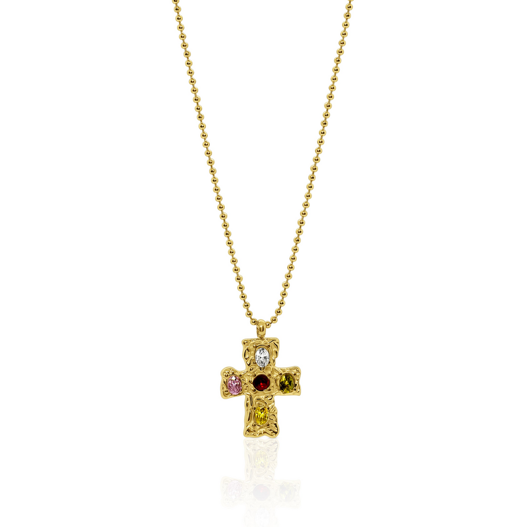 Covenant Cross Necklace- Gold