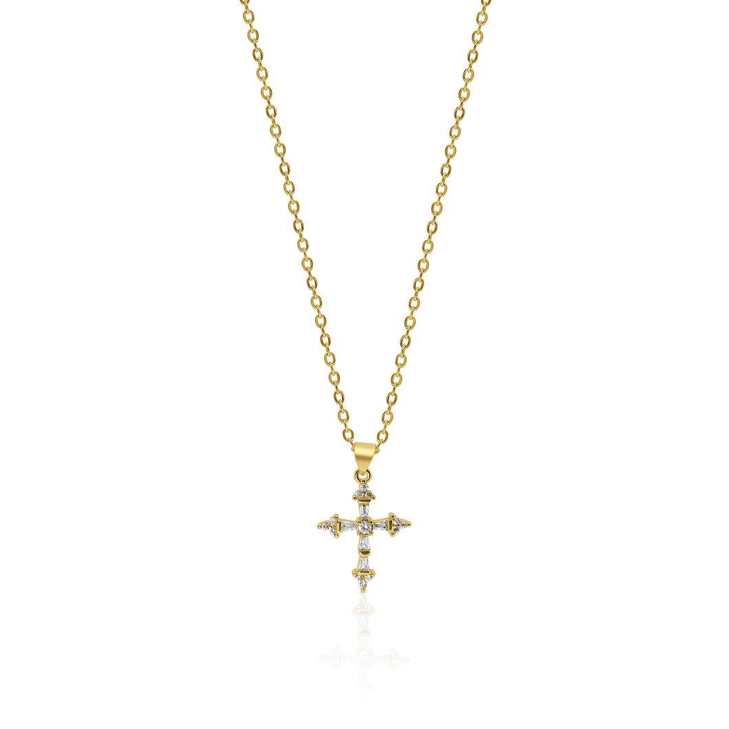Crystal Cross Necklace