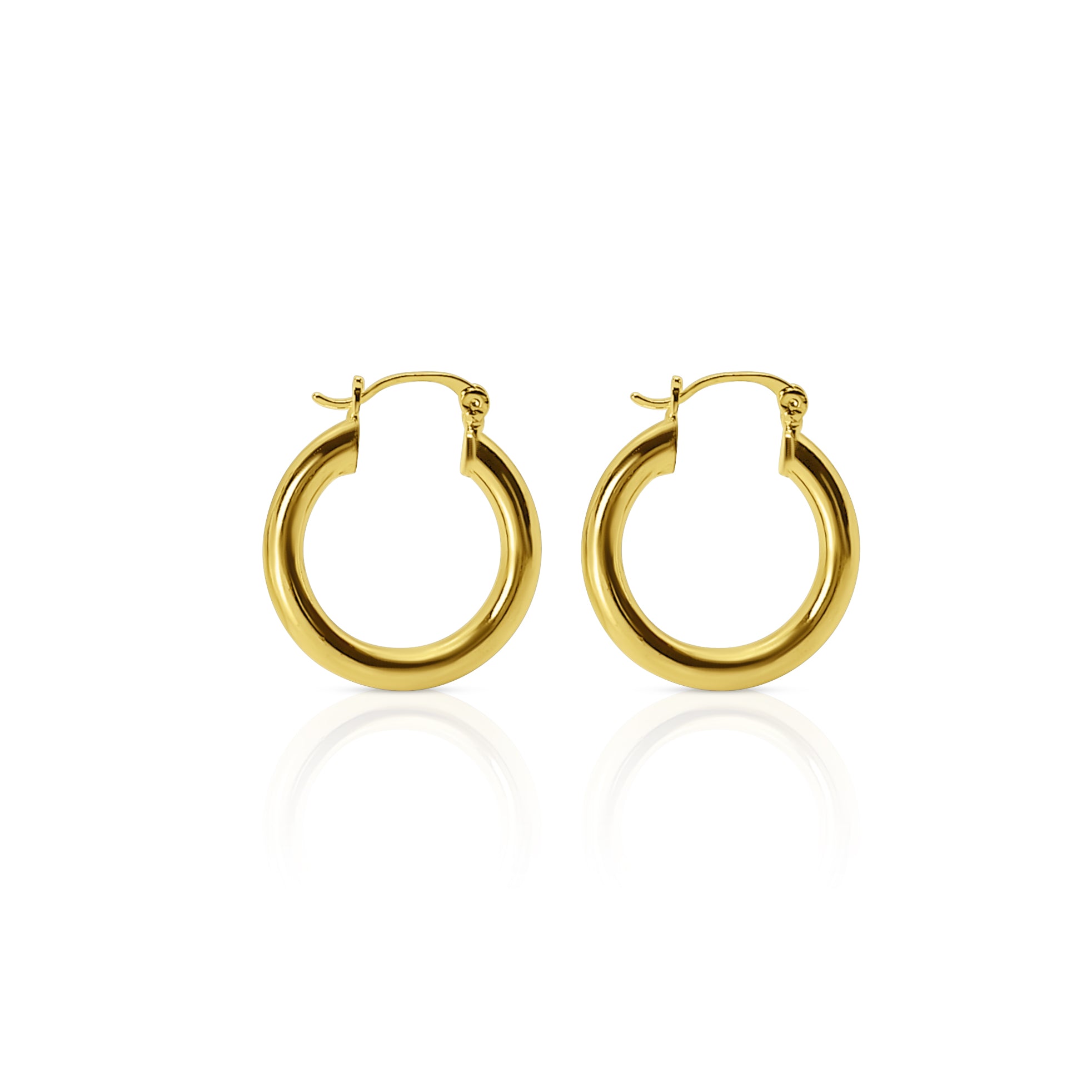 Mini Classic Gold Hoops