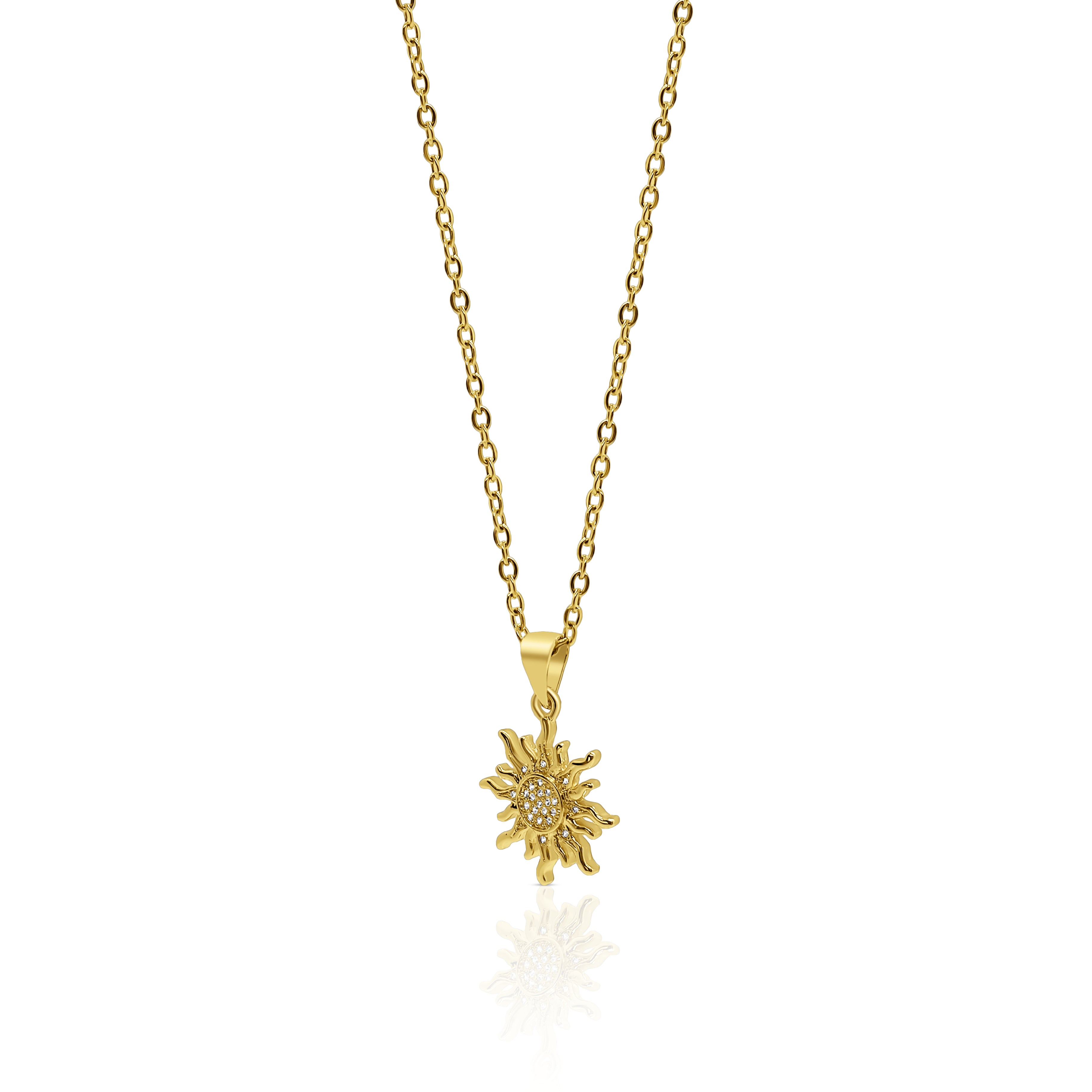 Bermuda sun necklace inspired by island life