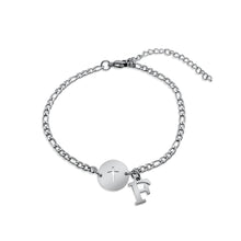 Load image into Gallery viewer, Initial Cross Bracelet
