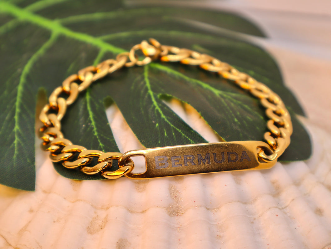 Engraved Bermuda Men’s Bracelet