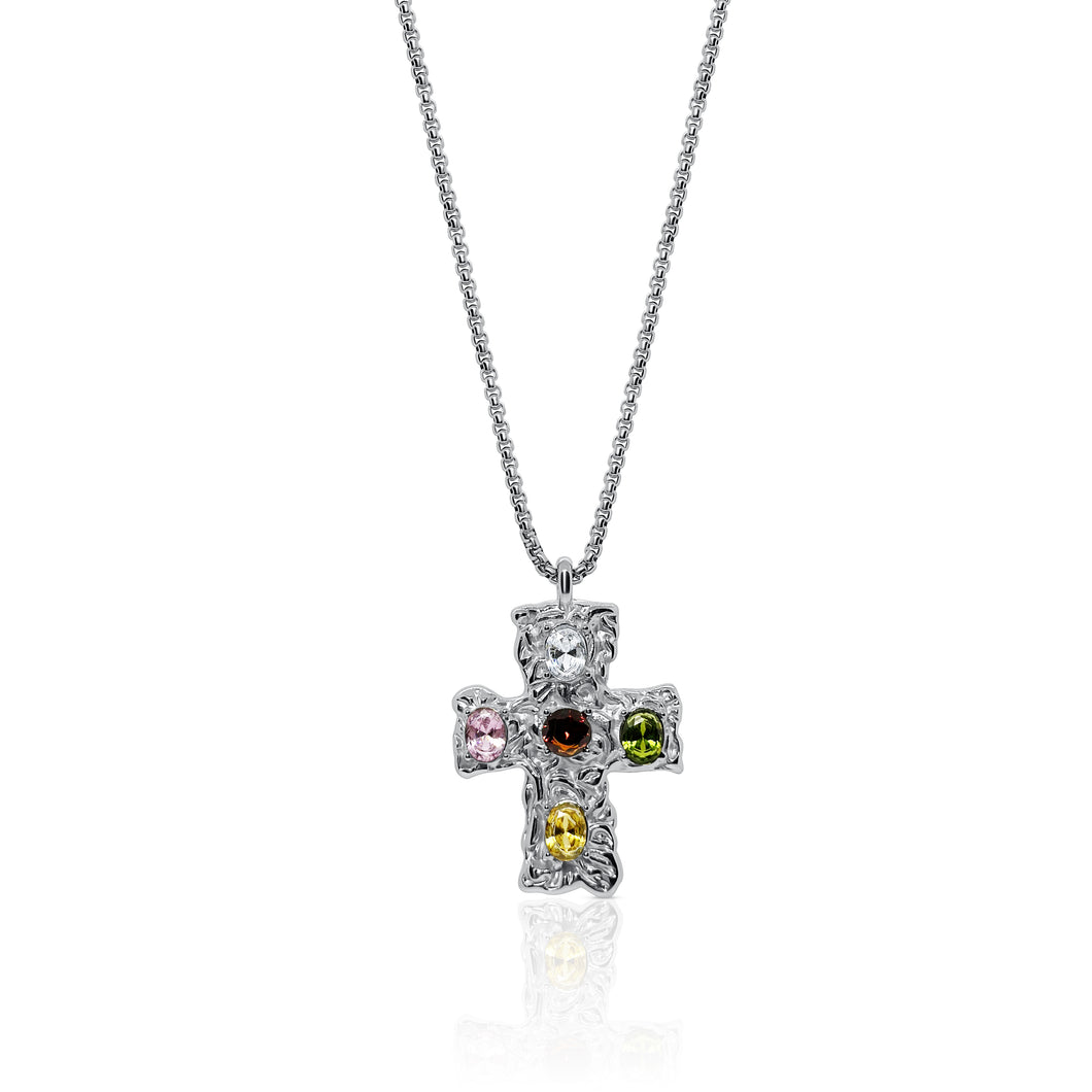 Covenant Cross Necklace - Silver