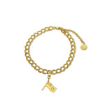 Bermuda charm bracelet with one island charm