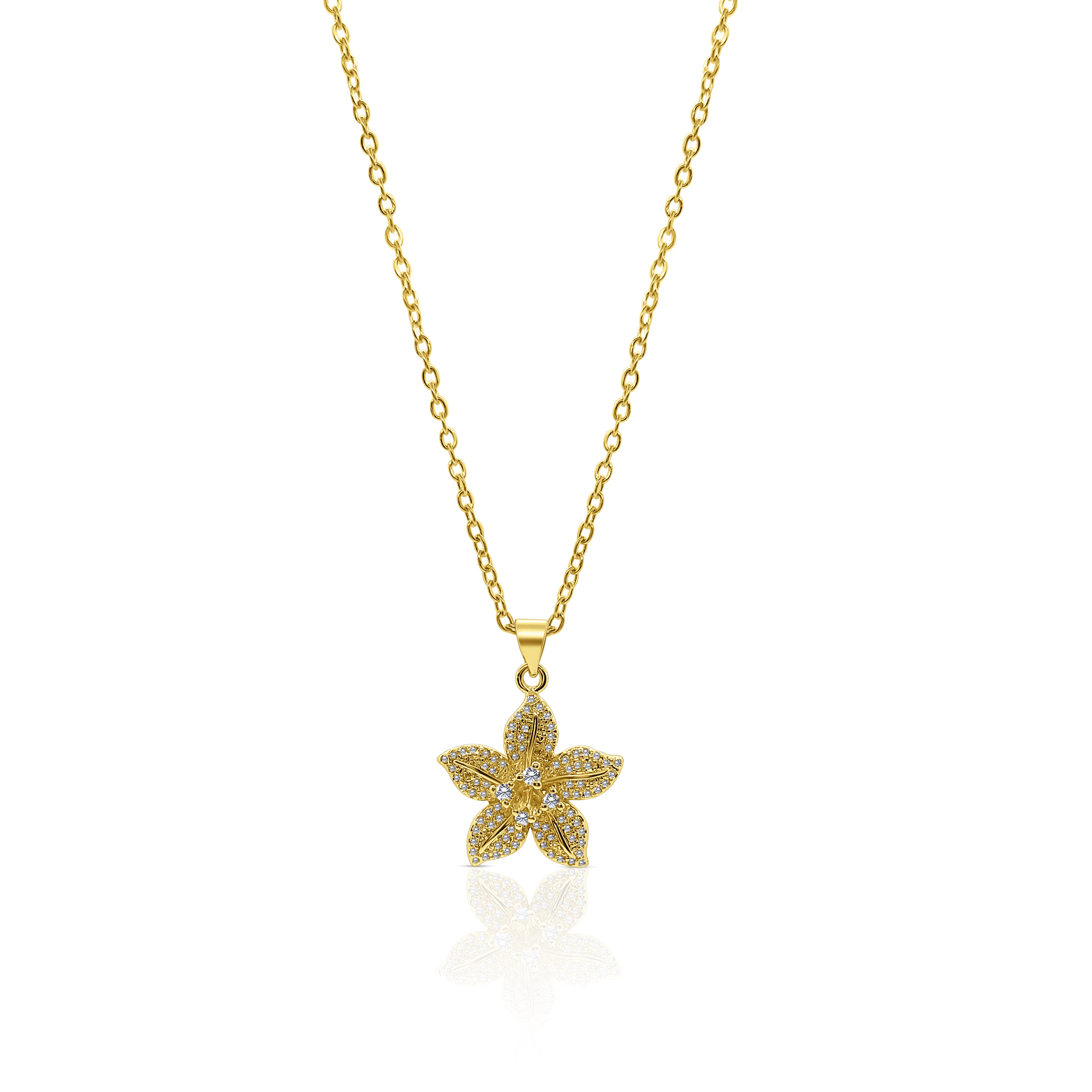 Hibiscus necklace inspired by Bermuda island florals