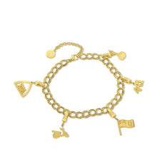 Load image into Gallery viewer, Bermuda Icons Charm Bracelet with all charms
