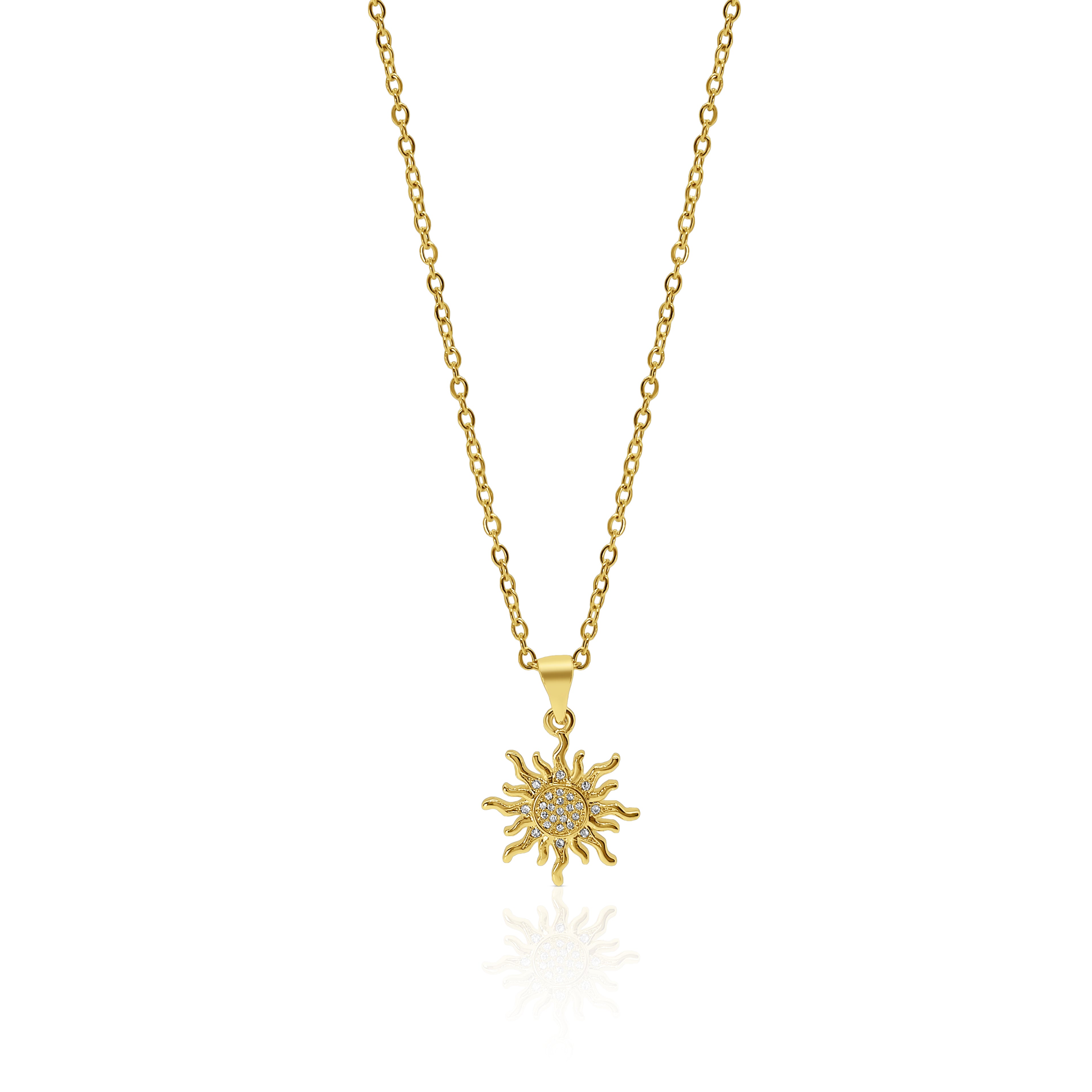 Bermuda sun necklace inspired by island life