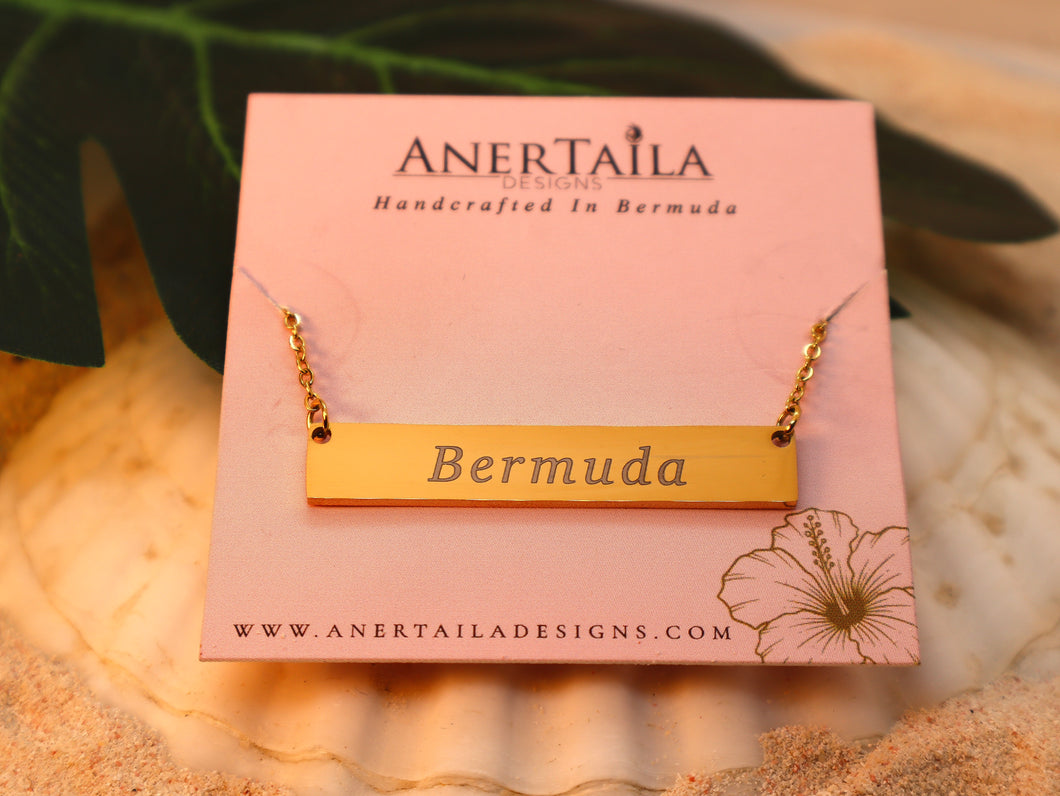 Engraved Bermuda Necklace