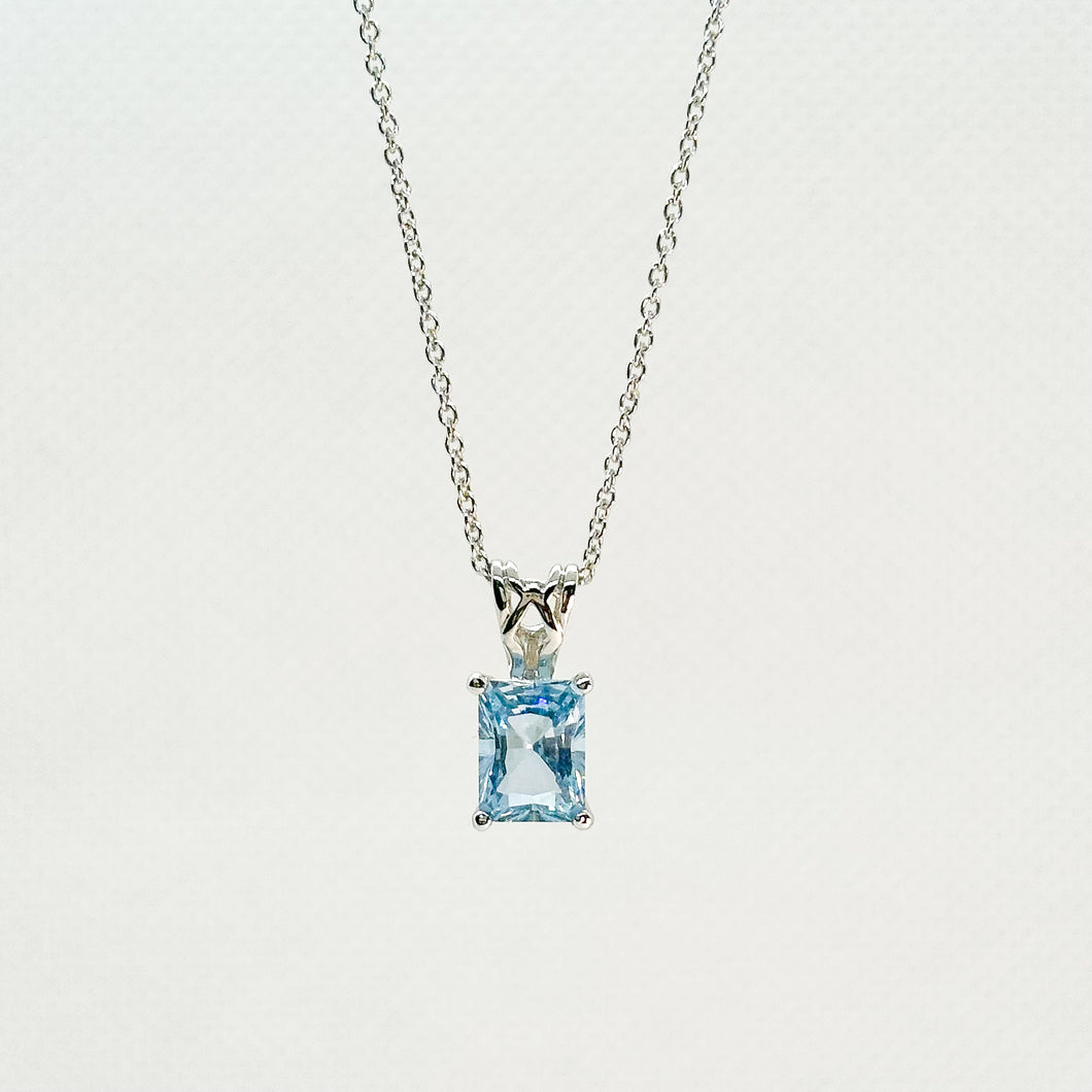 Blue Diamond Necklace