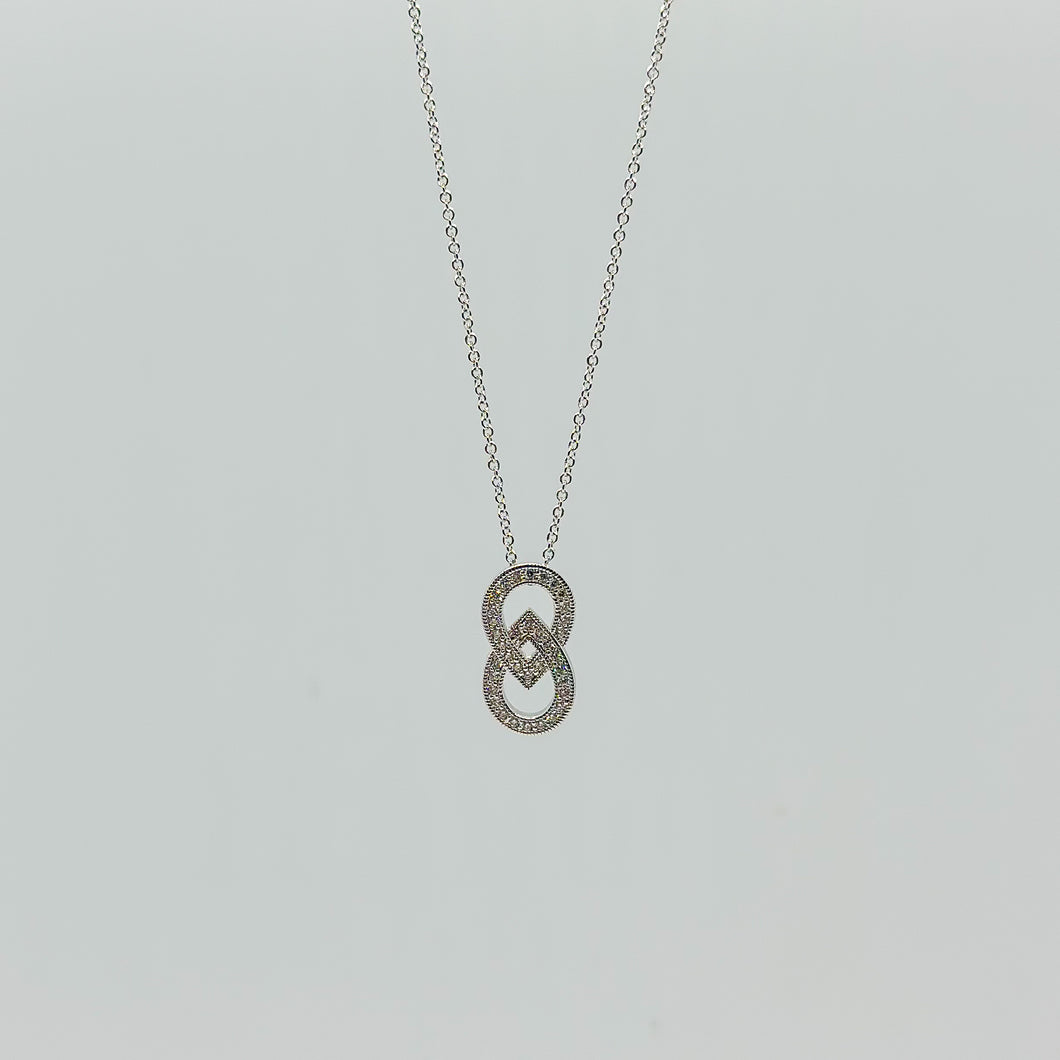 Teardrop Infinity Necklace