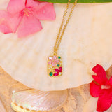 Tropical Flower Necklace