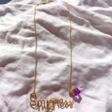 Square Birthstone Necklace