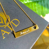 Custom Engraved Heart Necklace