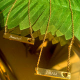 Custom Engraved Heart Necklace